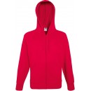 Fruit of the Loom | Lightweight Hooded Sweat Jacket | Red