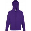 Fruit of the Loom | Lightweight Hooded Sweat Jacket | Purple