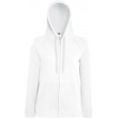 Fruit of the Loom | Lady-Fit LW Hooded Sweat Jacket | White