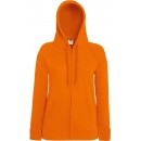 Fruit of the Loom | Lady-Fit LW Hooded Sweat Jacket | Orange