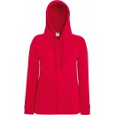 Fruit of the Loom | Lady-Fit LW Hooded Sweat Jacket | Red
