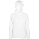 Fruit of the Loom | Lady-Fit Lightweight Hooded Sweat | White