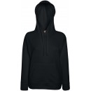 Fruit of the Loom | Lady-Fit Lightweight Hooded Sweat | Black