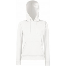 Fruit of the Loom | Classic Lady-Fit Hooded Sweat | Heather Grey