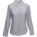 Fruit of the Loom | Lady-Fit Oxford Shirt LS | Oxford Grey