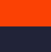 Dark Orange & Navy